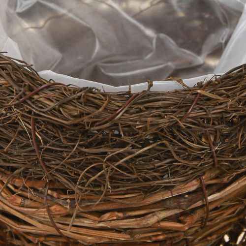 Article Bol à plantes en paille vignes marron naturel Ø20cm 2pcs