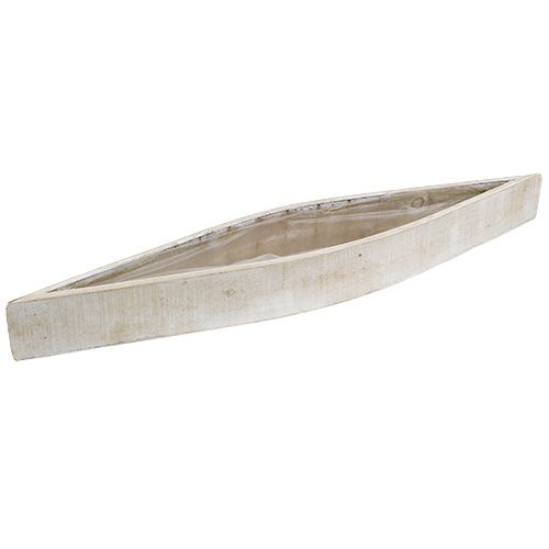 Jardinière en bois blanc 79cm x 14cm x 7,5cm