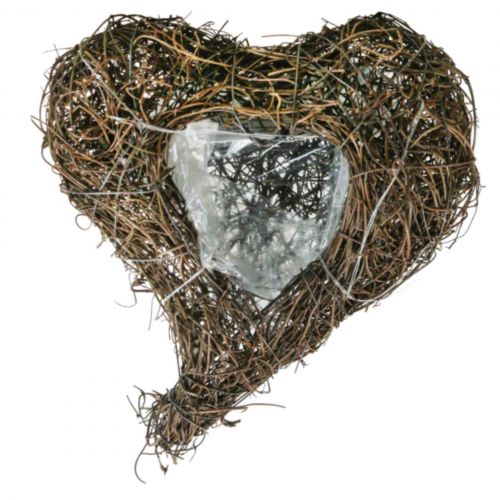 Article Bol à plantes coeur cimetière, coeur de vigne à planter 15cm