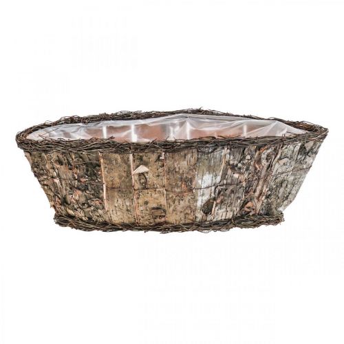 Article Bol à plantes panier à plantes vignes de bouleau panier décoratif 17×15×34cm