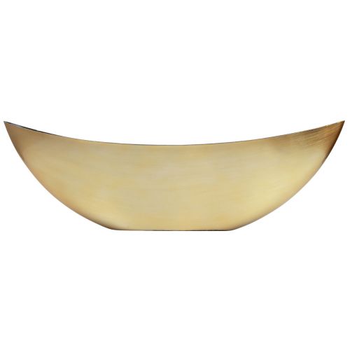 Floristik24 Bol à plantes bateau à plantes or noir 55×15×18cm