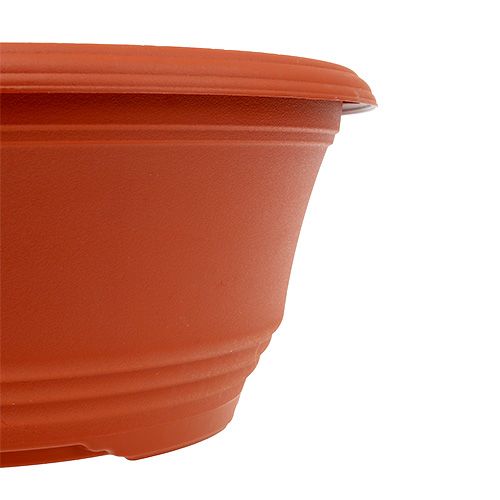 Article Jardinière ronde en plastique Ø27cm terre cuite 3pcs
