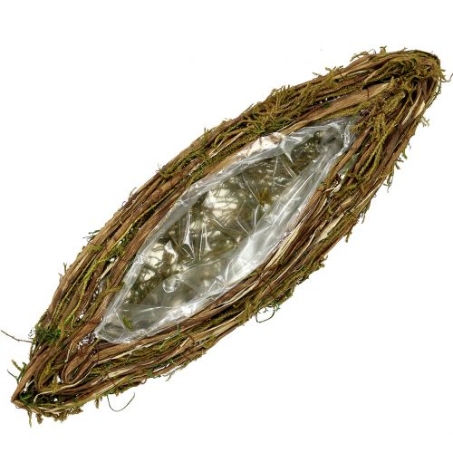 Floristik24 Bateau à plantes pour la tombe 57cm x 19cm 1 pièce
