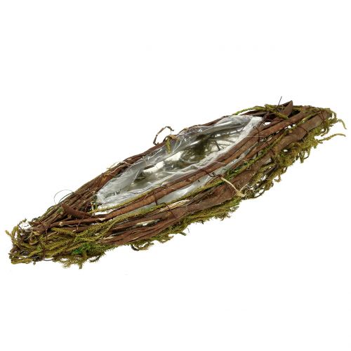 Floristik24 Bateau à plantes ovale 41cm x 12,5cm 1 pièce