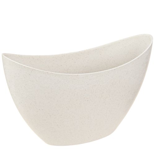 Floristik24 Bol en plastique pour bateau à plantes beige 24×10×15cm 3pcs