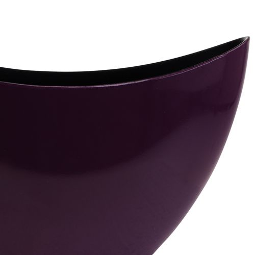 Article Bol décoratif bateau à plantes violet 20×9cm H12cm