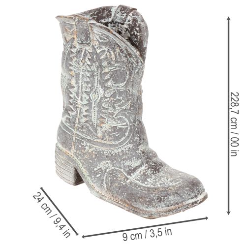 Bottes de cowboy décoratives pour jardinage, 24 cm | Floristik24.be
