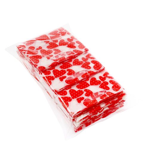 Floristik24 Sac à plantes motif coeur 9,5 cm x 9,5 cm x 9 cm 12 p.