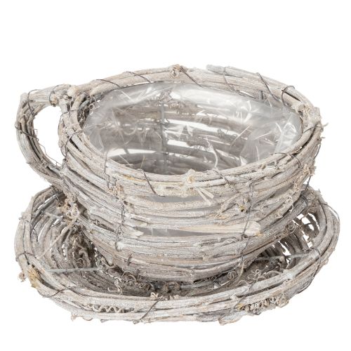 Article Tasse à thé en matériau naturel au charme rustique, idéale pour une décoration intérieure exclusive (13 cm).