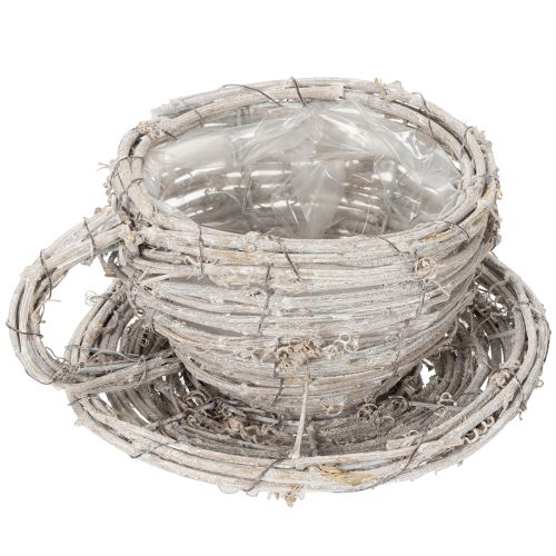 Article Tasse à thé en matériau naturel au charme rustique, idéale pour une décoration intérieure exclusive (13 cm).