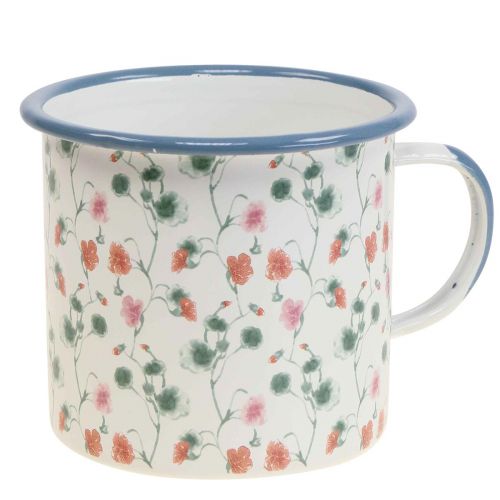 Floristik24 Coupe à plantes décorative en émail motifs floraux Ø11cm