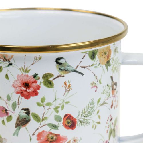 Coupe à plantes Coupe émaillée pour planter des fleurs Ø11cm