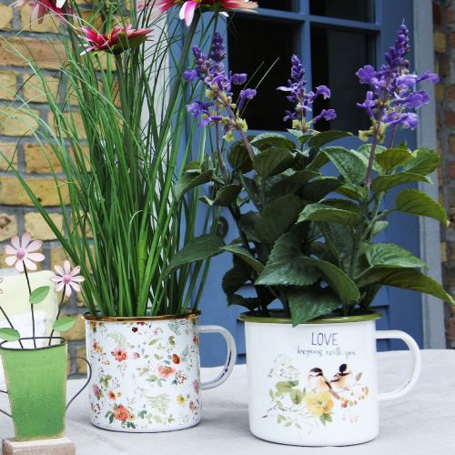 Article Coupe plante Coupe émaillée à planter disant Ø11cm