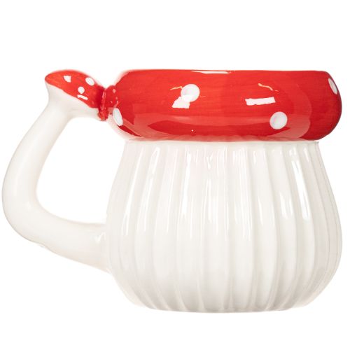 Mug en céramique décoré d'amanite tue-mouches, 10 cm | Floristik24.be