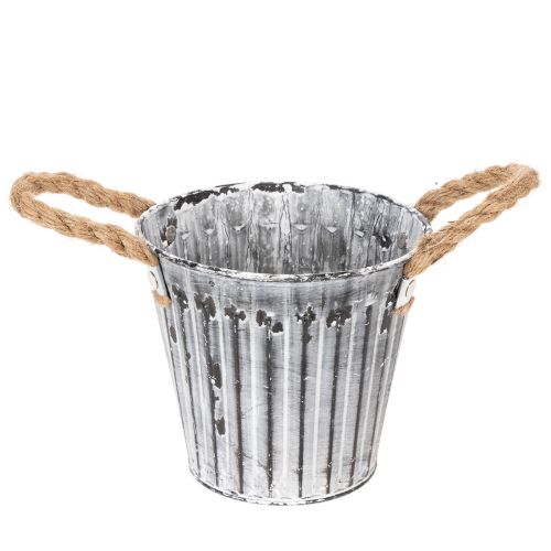 Pot de fleurs avec poignées, jardinière en métal, pot décoratif pour plantation Ø14,5 cm acheter | Floristik24.be