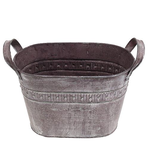 Floristik24 Cache-pot ovale 20cm x 12cm H14cm violet