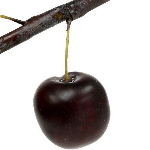 Floristik24 Branche de prune artificielle avec 2 prunes 12cm