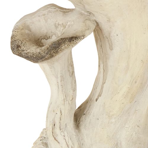 Article Figurine décorative en pierre moulée en forme de champignon, décoration de jardin, grise, 18 x 16 x 25 cm