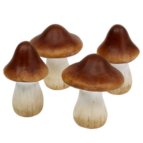 Floristik24 Mélange de champignons argile-céramique marron 9cm 8pcs