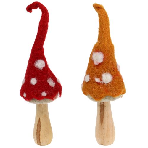 Article Champignons pour décoration d&#39;automne 2 pcs