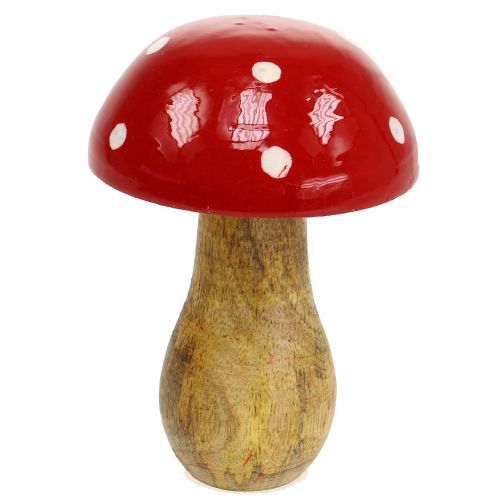 Floristik24 Toadstool en bois rouge 15,5cm