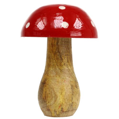 Floristik24 Toadstool en bois rouge 15,5cm