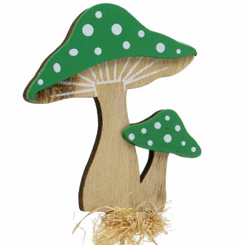 Article Pique-fleur Automne Champignon Assorti H28cm 12pcs