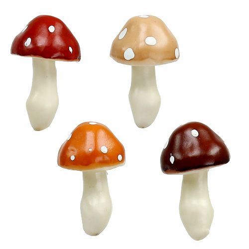 Floristik24 Champignons assortis 3cm x 5cm sur fil 48 pcs