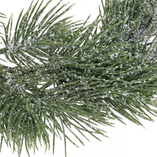 Article Couronne de Noël branches de sapin artificielles enneigées Ø30cm