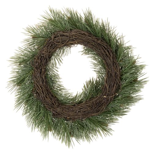 Couronne artificielle de branches de pin avec petites pommes de pin, 40 cm | Floristik24.be