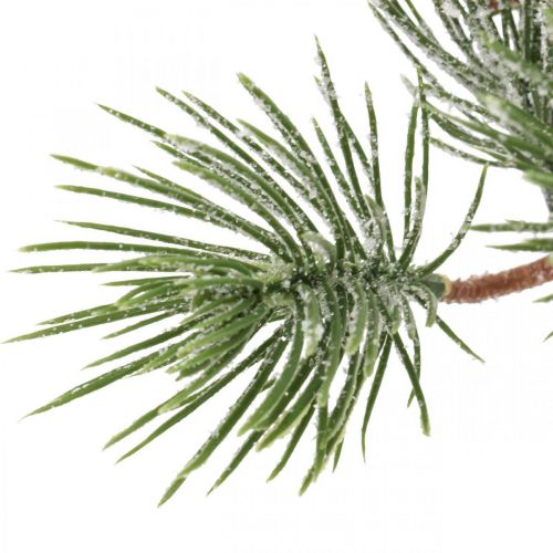 Article Branches de Noël branche de pin artificielle enneigée 30cm 6pcs
