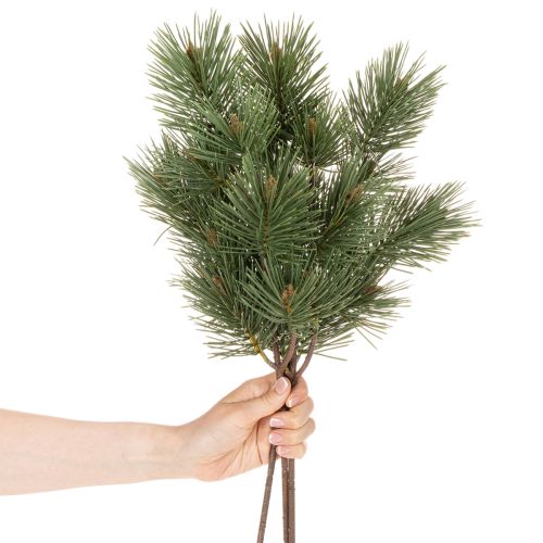 Branche de pin artificielle imitant une branche de sapin décorative, 55 cm, lot de 3 | Floristik24.be