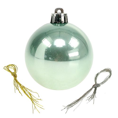 Floristik24 Boule en plastique Ø6cm coloris assortis. 10 pièces