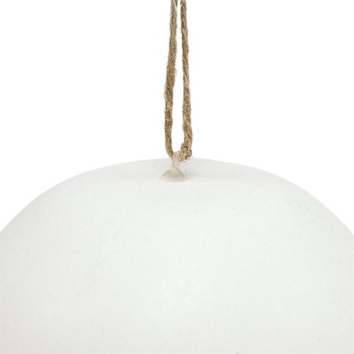 Floristik24 Oeuf en plastique à suspendre blanc 15cm 3 pcs