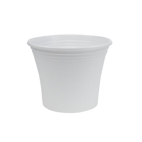 Floristik24 Pot plastique “Irys” blanc Ø15cm H13cm, 1pce