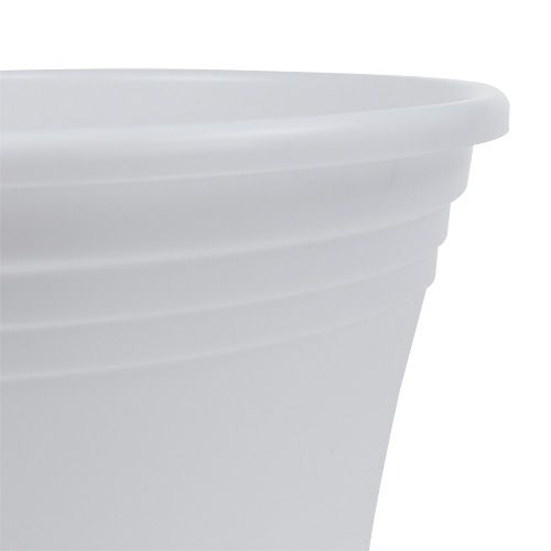 Article Pot plastique “Irys” blanc Ø22cm H18cm, 1pce