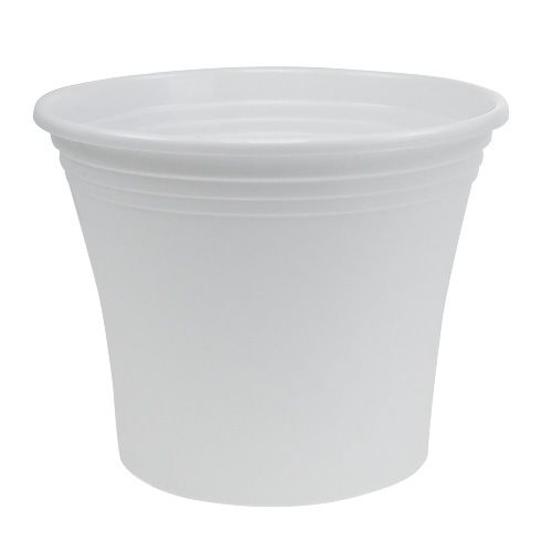 Article Pot plastique “Irys” blanc Ø25cm H21cm 1 pce