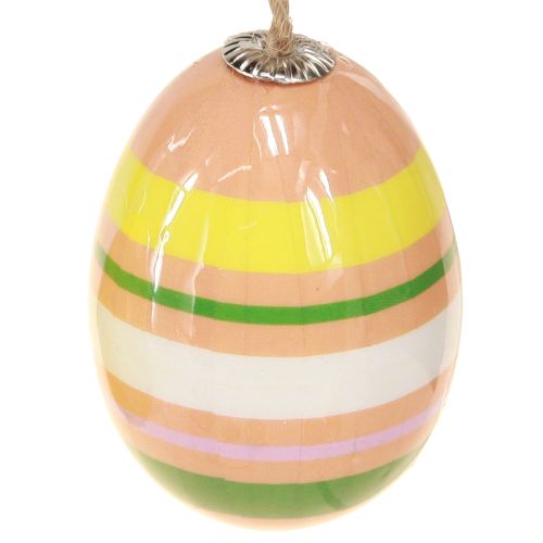 Article Oeufs de Pâques en plastique à suspendre couleurs assorties H3,5–5,5 cm 24 pcs
