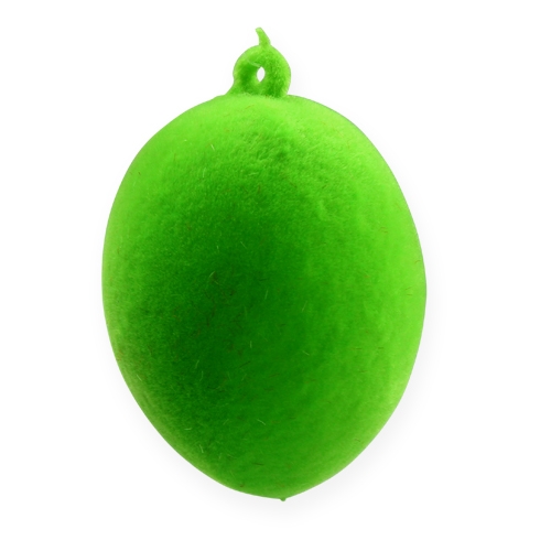 Floristik24 Oeufs décoratifs à suspendre Oeufs de Pâques colorés floqués 6cm 18 pcs