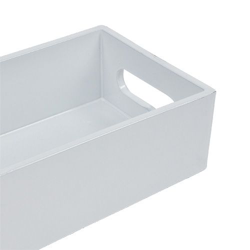 Floristik24 Bol en plastique blanc 42cm x 10.5cm