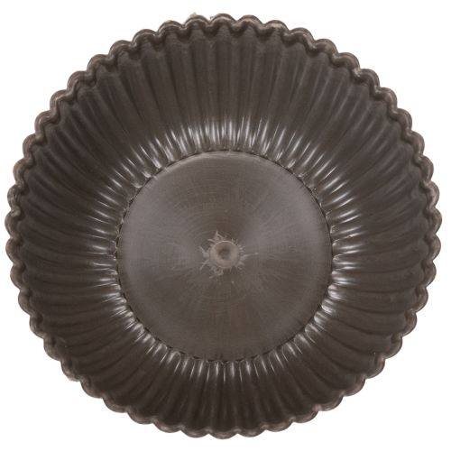 Bol côtelé, anthracite, bol décoratif, rond, 15 cm, 2 pièces | Floristik24.be
