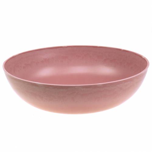 Floristik24 Bol déco vieux rose Ø30cm H9cm