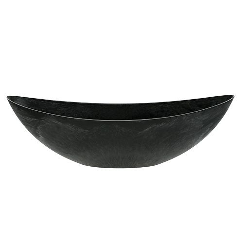 Article Bateau en plastique anthracite 55,5cm x 14,5cm H17,5cm, 1pc