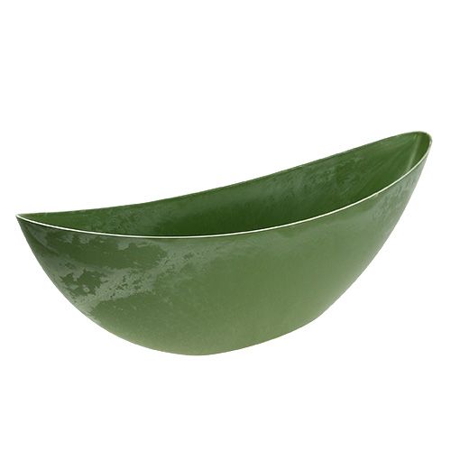 Article Bateau en plastique vert 55,5cm x 14,5cm H17,5cm 1 pièce