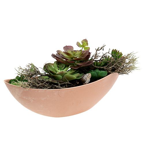 Article Bol Plastique Orange Clair 39cm x 13cm H13cm