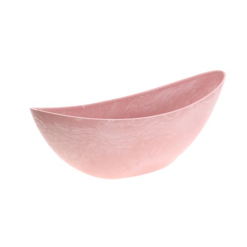 Floristik24 Bol décoratif bol à plantes rose 34cm x 11cm H11cm