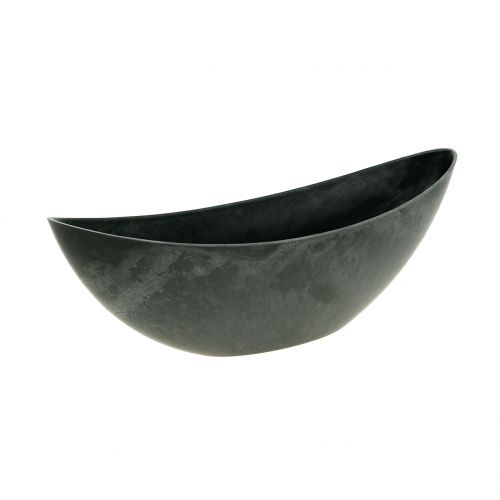 Floristik24 Bol décoratif, bol végétal, anthracite 34cm x 11cm H11cm