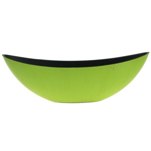 Floristik24 Deco Bowl Bol à Plantes Vert Noir 34cm x 11cm H11cm
