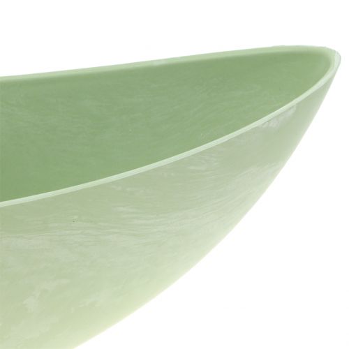 Floristik24 Bol décoratif, bol végétal, vert pastel 34cm x 11cm H11cm