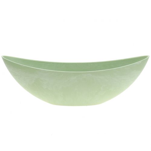 Floristik24 Bol décoratif, bol végétal, vert pastel 34cm x 11cm H11cm